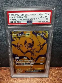 PSA 10 Lunala Gx Full Art #SM103a 2019 Pokemon Sm Black Star Promo - Image 1