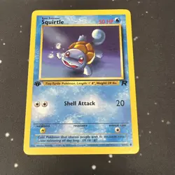 Squirtle - 1st Edition - 68/82 Team Rocket - WOTC - Pokemon TCG - 2000 - Image 1