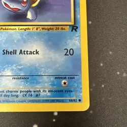 Squirtle - 1st Edition - 68/82 Team Rocket - WOTC - Pokemon TCG - 2000 - Image 4
