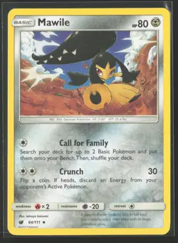 Mawile 64/111 Uncommon Crimson Invasion Pokemon Near Mint - Image 1