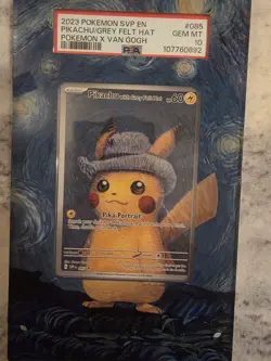 PSA 10 VAN GOGH PIKACHU WITH GREY FELT HAT SVP EN 085 PROMO POKEMON CARD ENGLISH - Image 3