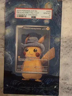 PSA 10 VAN GOGH PIKACHU WITH GREY FELT HAT SVP EN 085 PROMO POKEMON CARD ENGLISH - Image 4