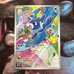 Pokemon TCG 1x Popplio - First Partner - Black Star Promo - MEP 045 - Image 1