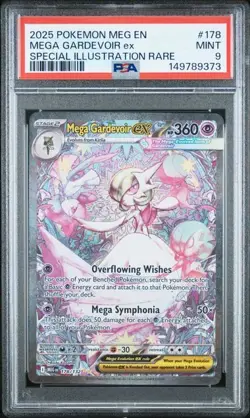 Pokemon Mega Gardevoir ex Mega Evolution Special Illustration Rare #178 PSA 9 - Image 1