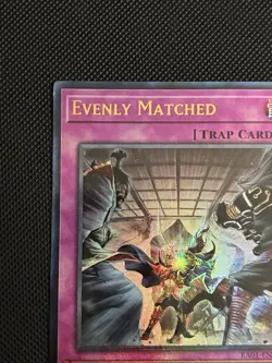 Yugioh! Evenly Matched (PUR) RA01-EN074 1st Edition Prismatic Ultimate Rare NM - Image 2