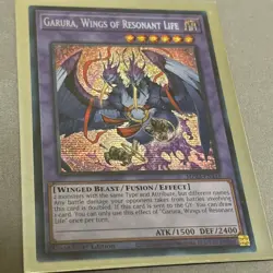 YUGIOH:Garura, Wings Of Resonant Life MP23-EN148 Prismatic Secret Rare NM 1st Ed - Image 2