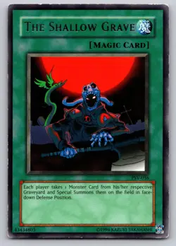 The Shallow Grave PSV-036 Rare Pharaoh's Servant Yu-Gi-Oh Heavily Played - Image 1