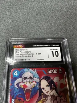 2024 Bandai One Piece Boa Hancock Promo CGC 10 P-066 Tournament Sealed Vol. 2 - Image 2