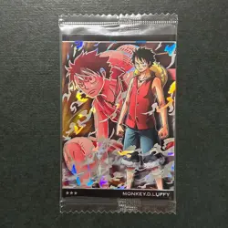 PREORDER Monkey D. Luffy SR No.5-16 Japanese One Piece Wafer Card Sealed - Image 1