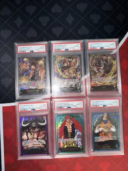 One Piece Card Game Premium Leader Collection English Sequential Set PSA 10 - Image 1