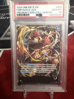 One Piece Card Game Premium Leader Collection English Sequential Set PSA 10 - Image 3
