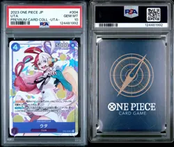 2023 One Piece Japanese Uta Premium Card Collection PSA 10 #004 - Image 3