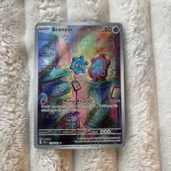 Pokemon TCG Bronzor Illustration Rare Card 170/162 Temporal Forces - Image 1