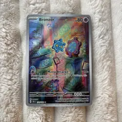 Pokemon TCG Bronzor Illustration Rare Card 170/162 Temporal Forces - Image 3