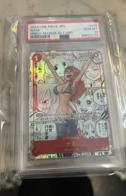 PSA10 One Piece Card - NAMI - PRB01 - Manga Alt Art SR-SP [OP01-120] Luffy Japan - Image 3