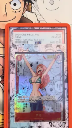 PSA10 One Piece Card - NAMI - PRB01 - Manga Alt Art SR-SP [OP01-120] Luffy Japan - Image 4
