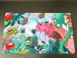 WVICM Duel Playmat Naturia Forest TCG CCG Trading Card Game Mat Pad Mousepad - Image 1