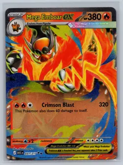 Mega Emboar ex 031/217 Double Rare Ascended Heroes Pokemon Card Near Mint - Image 1
