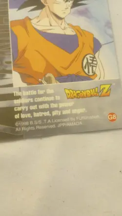 Gohan G8 Dragon Ball Z Armada - Gold Foil Set Artbox 1998 DBZ Card - Image 5
