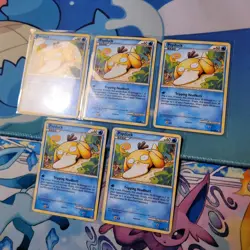 (5) Pokemon 2010 Psyduck 74/102 HGSS Triumphant NM *Vintage!*🔥 - Image 3