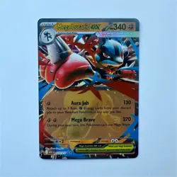 Pokemon TCG Mega Lucario EX 113/217 ASCENDED HEROES Holo EN NM - Image 1