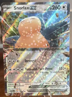Snorlax ex 076/131 Sv: Prismatic Evolutions Holo NM Pokemon TCG Free Shipping - Image 1