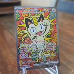 Pokemon TCG Meowth ex 121/088 Perfect Order Holo Full Art English Basic 170 HP - Image 3