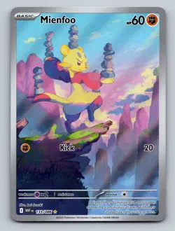 Pokemon TCG Mienfoo Holo Illustration Rare SV: White Flare 133/086 - Image 1