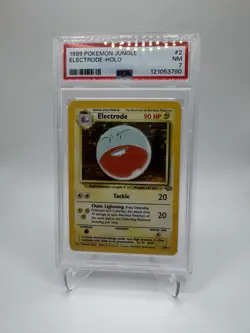 Pokemon Jungle Electrode Holo Rare 2/64 PSA 7 Unlimited 1999 English - Image 1