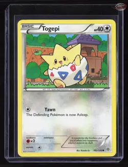 Togepi Black & White Plasma Storm Common 102/135 - MP - Image 1