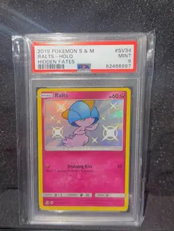 Pokemon 2019 Hidden Fates Shiny Vault Ralts SV34/SV94 Holo PSA 9 - Image 1