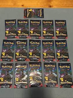 Pokemon Trick Or Trade Booster Packs Lot Of 16 - Image 1