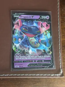 1x NM/Mint Dragapult V #092/192 Rebel Clash English Pokemon TCG Holo - Image 1