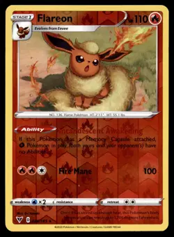 Flareon 026/185 Rare Vivid Voltage Reverse Holo Lightly Played - Image 1