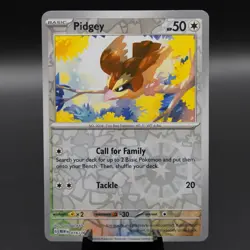 Pidgey 016/165 Common 151 Pokemon Reverse Holo Near Mint - Image 1