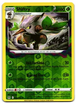 Shiftry 013/196 - 🌊 Lost Origin Rare Pokemon TCG Holo Reverse Holo 🖤 - LP - Image 1