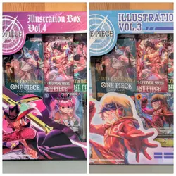 One Piece TCG Illustration Box Volume 3 and Volume 4 Bundle Factory Sealed - Image 1