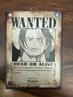 Shanks OP09-004 Wanted Poster Emperors In The New World One Piece TCG English - Image 1