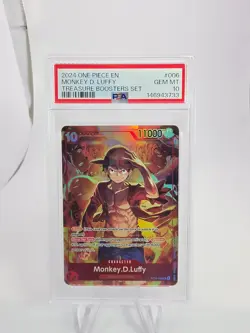 2024 ONE PIECE PROMOS TREASURE BOOSTERS SET #006 MONKEY D. LUFFY PSA 10 - Image 1