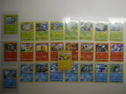 Pokemon 25th Anniversary Non Holo 25 Cards Complete Set - McDonalds Promo Lot 1 - Image 1