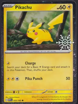 Pikachu - (Holiday Calendar) 025/165 Miscellaneous Cards & Products Holo - Image 1