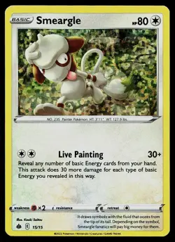 Pokemon Card McDonald's Promos 2022 Smeargle 15/15 Promo - Image 1