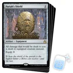 PARIAH'S SHIELD X4 Ravnica Remastered Magic MTG MINT CARD - Image 1