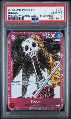 2023 ONE PIECE PREMIUM CARD COLLECTION -ONE PIECE FILM RED- #011 BROOK PSA 10 - Image 1