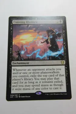 MTG Cunning Rhetoric x1- -Commander 2021-Lightly Played - Image 1