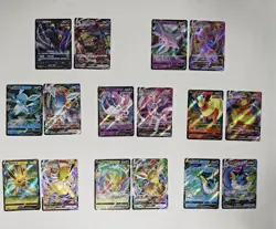 Pokemon TCG S- Chinese Card Eeveelution Set of 16 Full Art Holo Rare NM - Image 1