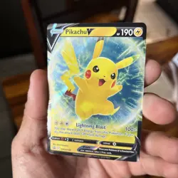 Pikachu V #SWSH198 Holo Sword & Shield Promo Pokemon Card - NM - Image 3