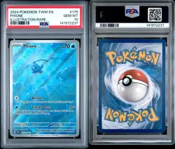 Phione 175/167 Twilight Masquerade PSA 10 GEM MINT Illustration Rare Pokemon TCG - Image 3