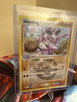 Pokemon Nidoking Reverse Holo LP/MP Rare 8/112 EX FireRed & LeafGreen 2004 - Image 1