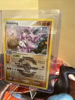 Pokemon Nidoking Reverse Holo LP/MP Rare 8/112 EX FireRed & LeafGreen 2004 - Image 2